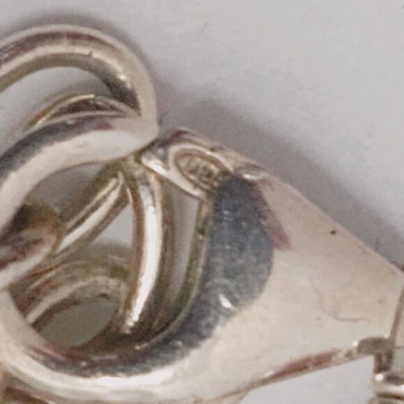 VTG Freshwater Chocolate Copper Pearls Coco Czech Glass Beads 925 Sterling Chain - Picture 2 of 8